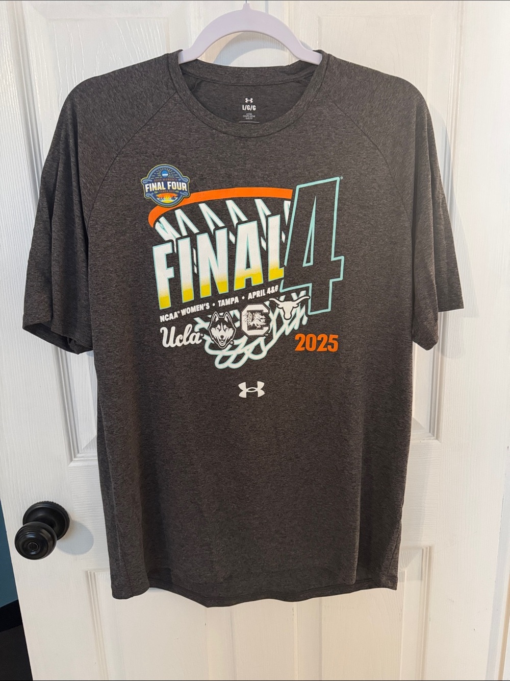 Under Armour Women’s Final Four 2025 TAMPA T- Shirt UCLA UCONN TEXAS GAMECOCKS